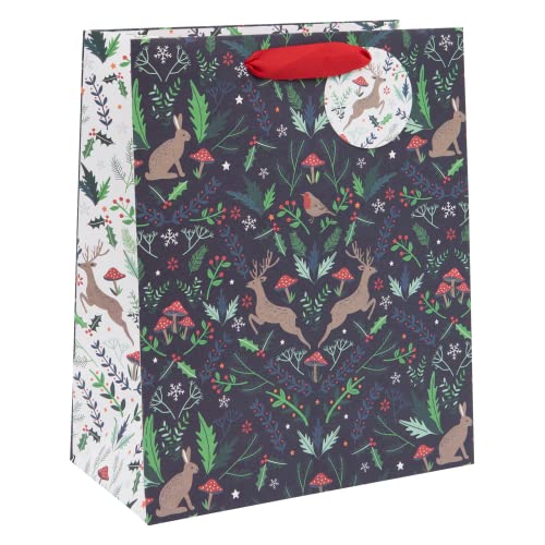 Glick Weihnachten Große Geschenktüte, Geschenktüte Groß für Weihnachten, Weihnachten Geschenkverpackungstasche, Waldtiere Weihnachten Geschenkbeutel, Weiß und Blau Weihnachten Geschenktüte Glick Weihnachten Große Geschenktüte, Geschenktüte Groß für Weihnachten, Weihnachten Geschenkverpackungstasche, Waldtiere Weihnachten Geschenkbeutel, Weiß und Blau Weihnachten Geschenktüte von Glick