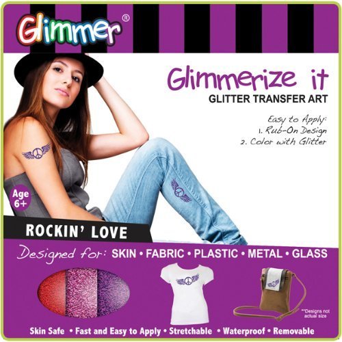Glimmerize It - Glitter Transfer Art - Rockin' Love by Glimmer Body Art von Glimmer Body Art