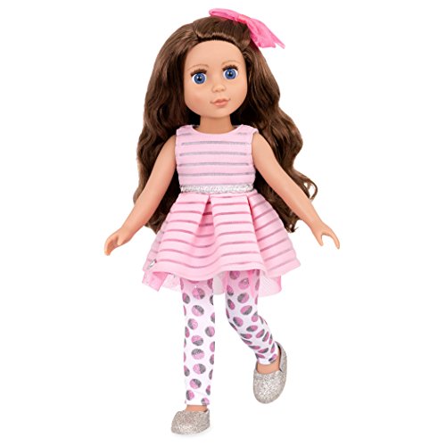 Glitter Girls Puppe Bluebell – Bewegliche 36cm Puppe mit Kleidung, Zubehör und langen Haaren zum frisieren - Spielzeug ab 3 Jahren (6 Teile) von Glitter Girls