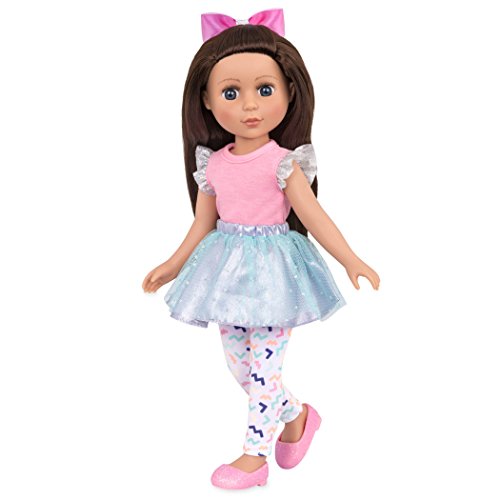 Glitter Girls Puppe Candice – Bewegliche 36cm Puppe mit Kleidung, Zubehör und langen Haaren zum frisieren - Spielzeug ab 3 Jahren (7 Teile), 4.5 x 3.5 x 15.5 inches von Glitter Girls