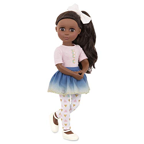 Glitter Girls Puppe Keltie – Bewegliche 36cm Puppe mit Kleidung, Zubehör und langen Haaren zum Frisieren - Spielzeug ab 3 Jahren (7 Teile) von Glitter Girls