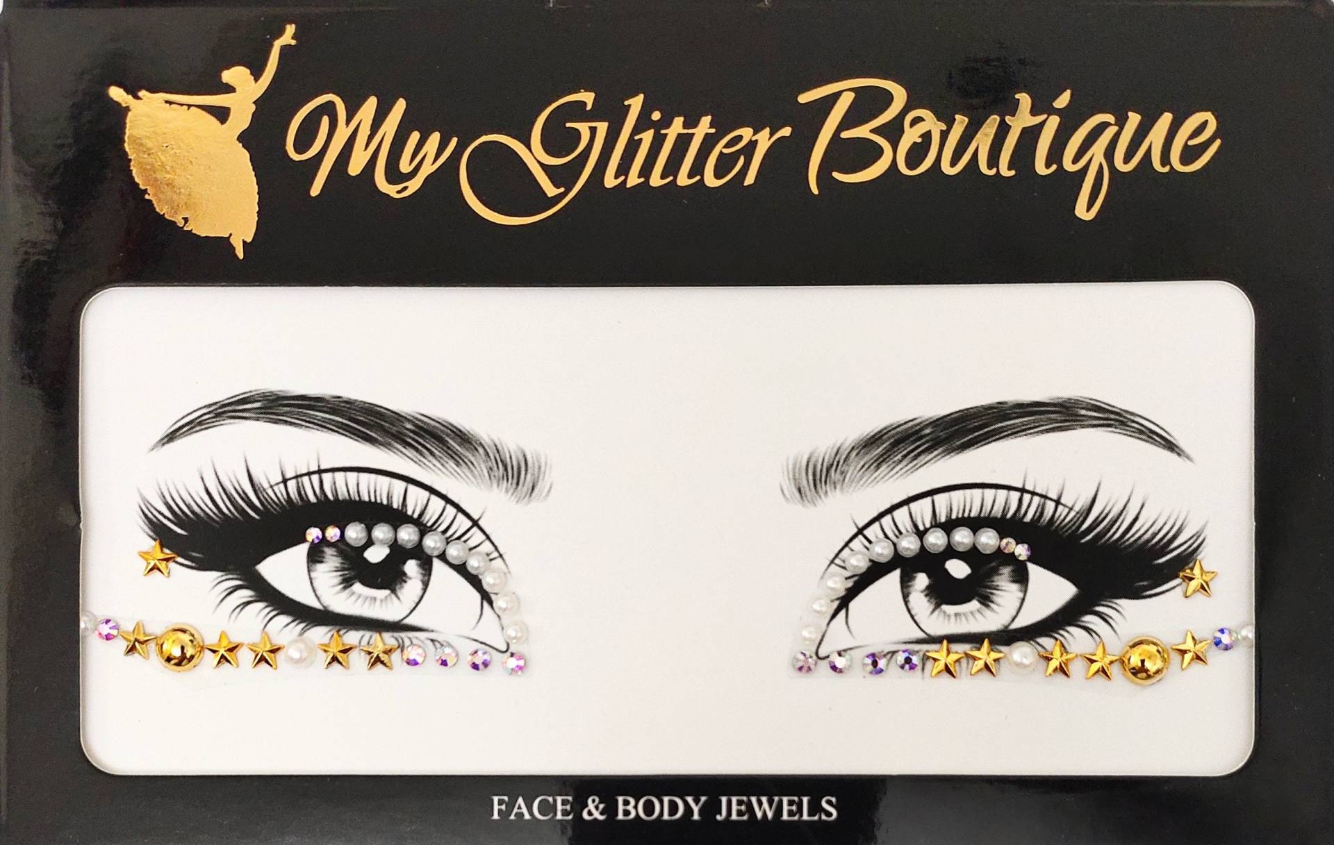 Mgb Gold Star Eyeliner Aufkleber/Party Juwelen Festival Edelsteine Mgb Gold Star Eyeliner Aufkleber/Party Juwelen Festival Edelsteine von GlitterboutiqueGB