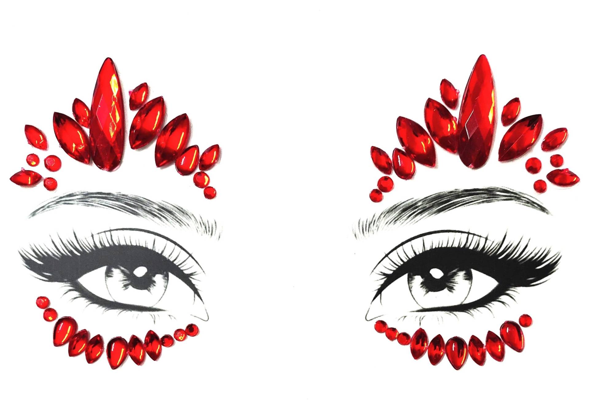 Mgb Selbstklebende Rotes Gesicht Juwelen Mgb Selbstklebende Rotes Gesicht Juwelen von GlitterboutiqueGB