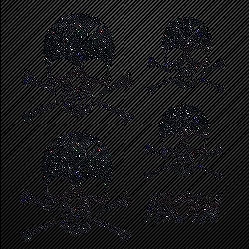 Glitzerdeals Bügelbilder Karneval Aufbügler Totenkopf Set Glitzer mit Moin Schriftzug Bügelbild Glitter Totenköpfe Bügelmotiv Schädel skull iron on design skull with bones schwarz Glitzerdeals Bügelbilder Karneval Aufbügler Totenkopf Set Glitzer mit Moin Schriftzug Bügelbild Glitter Totenköpfe Bügelmotiv Schädel skull iron on design skull with bones schwarz von Glitzerdeals