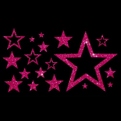 Glitzerdeals Bügelbilder Glitzer Karneval Sterne Aufbügler für Textilien Kostüm Bügelflicken Fasching Patch zum Aufbügeln Pink Glitzerdeals Bügelbilder Glitzer Karneval Sterne Aufbügler für Textilien Kostüm Bügelflicken Fasching Patch zum Aufbügeln Pink von Glitzerdeals