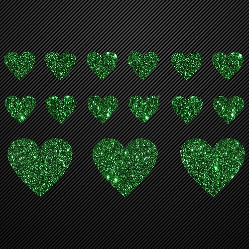 Glitzerdeals Bügelbilder Glitzer Set 15 Herzen in Glitzer grün Aufbügler für Textilien Karneval Kostüm Herzen Bügelflicken Herz Fasching Patch zum Aufbügeln Herzen Glitzerdeals Bügelbilder Glitzer Set 15 Herzen in Glitzer grün Aufbügler für Textilien Karneval Kostüm Herzen Bügelflicken Herz Fasching Patch zum Aufbügeln Herzen von Glitzerdeals
