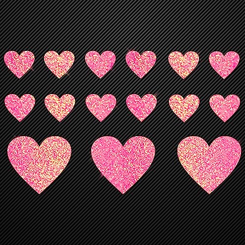 Glitzerdeals Bügelbilder Glitzer Set 15 Herzen in Glitzer koralle Aufbügler für Textilien Karneval Kostüm Herzen Bügelflicken Herz Fasching Patch zum Aufbügeln Herzen Glitzerdeals Bügelbilder Glitzer Set 15 Herzen in Glitzer koralle Aufbügler für Textilien Karneval Kostüm Herzen Bügelflicken Herz Fasching Patch zum Aufbügeln Herzen von Glitzerdeals