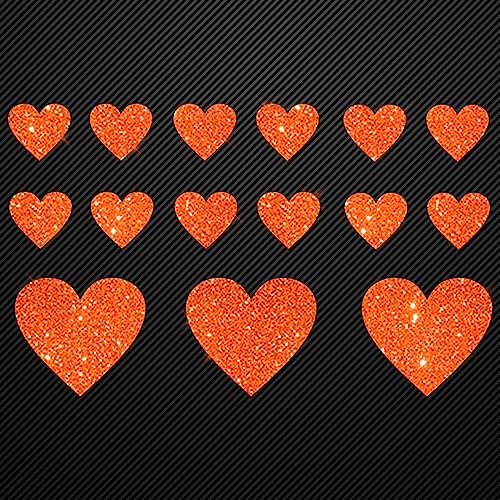 Glitzerdeals Bügelbilder Glitzer Set 15 Herzen in Glitzer orange Aufbügler für Textilien Karneval Kostüm Herzen Bügelflicken Herz Fasching Patch zum Aufbügeln Herzen Glitzerdeals Bügelbilder Glitzer Set 15 Herzen in Glitzer orange Aufbügler für Textilien Karneval Kostüm Herzen Bügelflicken Herz Fasching Patch zum Aufbügeln Herzen von Glitzerdeals