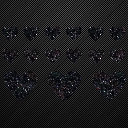 Glitzerdeals Bügelbilder Glitzer Set 15 Herzen in Glitzer schwarz Aufbügler für Textilien Karneval Kostüm Herzen Bügelflicken Herz Fasching Patch zum Aufbügeln Herzen Glitzerdeals Bügelbilder Glitzer Set 15 Herzen in Glitzer schwarz Aufbügler für Textilien Karneval Kostüm Herzen Bügelflicken Herz Fasching Patch zum Aufbügeln Herzen von Glitzerdeals