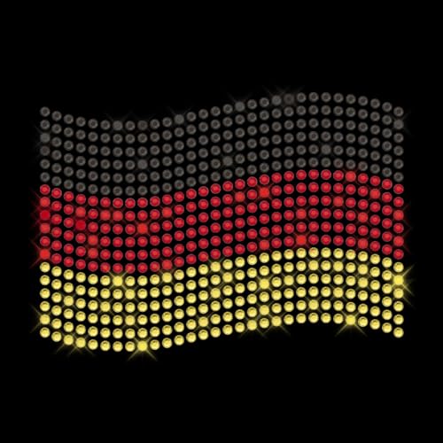 Glitzerdeals Bügelbilder Karneval Strass Deutschland Flagge EM WM 2024 Aufbügler für Textilien Germany Bügelmotiv Flagge Strass Bügelbild Germany Glitzerdeals Bügelbilder Karneval Strass Deutschland Flagge EM WM 2024 Aufbügler für Textilien Germany Bügelmotiv Flagge Strass Bügelbild Germany von Glitzerdeals
