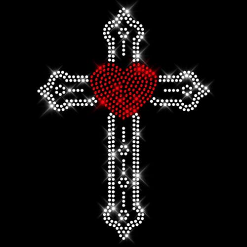 Glitzerdeals Bügelbilder Karneval Strass Kreuz kristall mit Herz Aufbügler für Textilien Kreuz Bügelmotiv Faith Strass Bügelbild Kreuz Glitzerdeals Bügelbilder Karneval Strass Kreuz kristall mit Herz Aufbügler für Textilien Kreuz Bügelmotiv Faith Strass Bügelbild Kreuz von Glitzerdeals