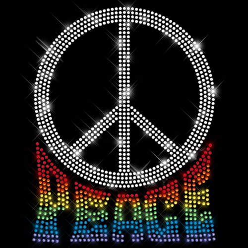 Glitzerdeals Bügelbilder Karneval Strass Peace Symbol mit Schriftzug rainbow Pride Aufbügler für Textilien Peace Bügelmotiv Peacezeichen Strass Bügelbild Peace Glitzerdeals Bügelbilder Karneval Strass Peace Symbol mit Schriftzug rainbow Pride Aufbügler für Textilien Peace Bügelmotiv Peacezeichen Strass Bügelbild Peace von Glitzerdeals