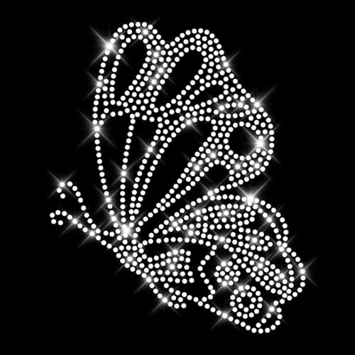 Glitzerdeals Bügelbild Schmetterling Kristall Strass 720 Steine 160 x 195 mm Aufbügler für Textilien Glitzerdeals Bügelbild Schmetterling Kristall Strass 720 Steine 160 x 195 mm Aufbügler für Textilien von Glitzerdeals