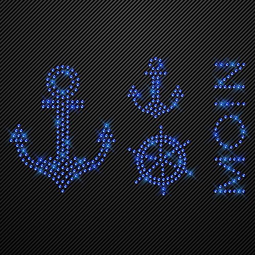 Glitzerdeals Bügelbilder aus Strass Anker Set mit Moin blau Aufbügler für Textilien Karneval Kostüm Anker Strassmotiv Moin Aufbügler Glitzer Hafen Glitzerdeals Bügelbilder aus Strass Anker Set mit Moin blau Aufbügler für Textilien Karneval Kostüm Anker Strassmotiv Moin Aufbügler Glitzer Hafen von Glitzerdeals