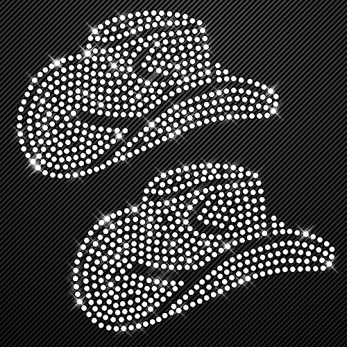 Glitzerdeals Bügelbilder aus Strass Line Dance Cowboyhut 2er Set kristall und kristall Aufbügler für Textilien Karneval Kostüm Western Strassmotiv Cowgilr Aufbügler Glitzer Glitzerdeals Bügelbilder aus Strass Line Dance Cowboyhut 2er Set kristall und kristall Aufbügler für Textilien Karneval Kostüm Western Strassmotiv Cowgilr Aufbügler Glitzer von Glitzerdeals