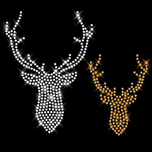 Glitzerdeals Bügelbilder aus Strass Oktoberfest Hirsch Silhouetten 2er kristall und gold Aufbügler für Textilien Karneval Kostüm Hirsch Strassmotiv Hirschkopf Aufbügler Glitzer Hirsch Glitzerdeals Bügelbilder aus Strass Oktoberfest Hirsch Silhouetten 2er kristall und gold Aufbügler für Textilien Karneval Kostüm Hirsch Strassmotiv Hirschkopf Aufbügler Glitzer Hirsch von Glitzerdeals