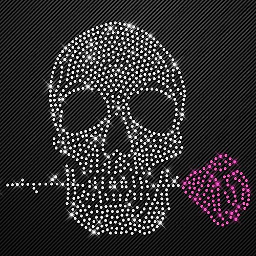 Glitzerdeals Bügelbilder aus Strass Totenkopf mit Rose pink Aufbügler für Textilien Karneval Kostüm Totenkopf Strassmotiv Schädel Skull Glitzer Glitzerdeals Bügelbilder aus Strass Totenkopf mit Rose pink Aufbügler für Textilien Karneval Kostüm Totenkopf Strassmotiv Schädel Skull Glitzer von Glitzerdeals