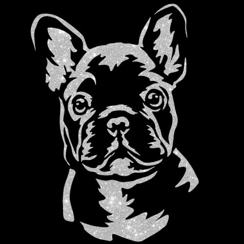 Glitzerdeals Bügelbilder Glitzer Französiche Bulldogge Frenchie silber Aufbügler Französiche Bulldogge Aufbügler für Textilien Karneval Kostüm Bügelflicken Frenchie Bling Glitzerdeals Bügelbilder Glitzer Französiche Bulldogge Frenchie silber Aufbügler Französiche Bulldogge Aufbügler für Textilien Karneval Kostüm Bügelflicken Frenchie Bling von Glitzerdeals