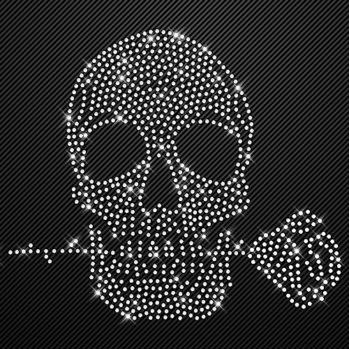 Glitzerdeals Bügelbilder aus Strass Totenkopf mit Rose kristall Aufbügler für Textilien Karneval Kostüm Totenkopf Strassmotiv Schädel Skull Glitzer Glitzerdeals Bügelbilder aus Strass Totenkopf mit Rose kristall Aufbügler für Textilien Karneval Kostüm Totenkopf Strassmotiv Schädel Skull Glitzer von Glitzerdeals
