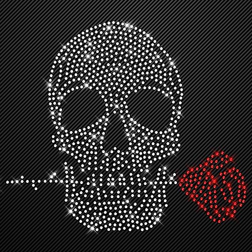 Glitzerdeals Bügelbilder aus Strass Totenkopf mit Rose rot Aufbügler für Textilien Karneval Kostüm Totenkopf Strassmotiv Schädel Skull Glitzer Glitzerdeals Bügelbilder aus Strass Totenkopf mit Rose rot Aufbügler für Textilien Karneval Kostüm Totenkopf Strassmotiv Schädel Skull Glitzer von Glitzerdeals