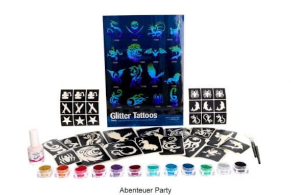 Abenteuer Party, Glitzertattoo Set Abenteuer Party, Glitzertattoo Set von Glitzertattoos