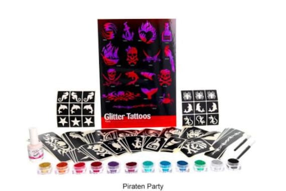 Piraten Party, Glitzertattoo Set Piraten Party, Glitzertattoo Set von Glitzertattoos