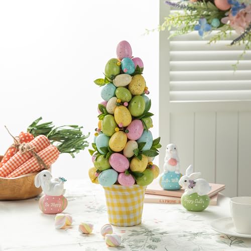 Glitzhome Ostereier-Tischbaum-Dekoration für Frühling, Ostern, Partyzubehör, Requisiten, 40,6 cm Höhe von Glitzhome