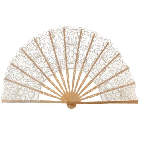 Glixoft Eleganter Spitzen-handfächer, Faltbar, Hochzeitsfächer, Spanischer Handheld-Rave-fächer Für Halloween, Hochzeit, Tanzparty, Dekoration Glixoft Eleganter Spitzen-handfächer, Faltbar, Hochzeitsfächer, Spanischer Handheld-Rave-fächer Für Halloween, Hochzeit, Tanzparty, Dekoration von Glixoft