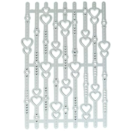 Glixoft Herz-stanzform, Hochzeitspapier-stanzform, Metall-prägeschablone, Kartenherstellung, Zubehör Für DIY-fotoalbum-Dekoration Glixoft Herz-stanzform, Hochzeitspapier-stanzform, Metall-prägeschablone, Kartenherstellung, Zubehör Für DIY-fotoalbum-Dekoration von Glixoft