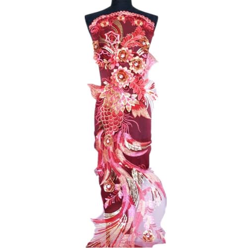 Glixoft Phoenix-Pailletten-Applikationen, Spitzen-Blumen-Applikationen, Bestickte Kleider-Applikationen, Aufnäher, DIY-kleidungszubehör Für Hochzeitskleid Glixoft Phoenix-Pailletten-Applikationen, Spitzen-Blumen-Applikationen, Bestickte Kleider-Applikationen, Aufnäher, DIY-kleidungszubehör Für Hochzeitskleid von Glixoft