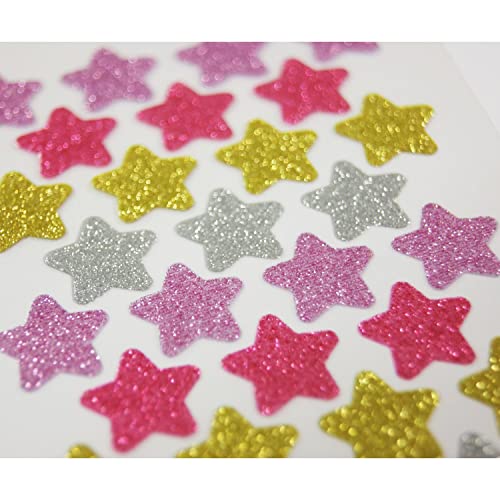 28 Sticker - Sterne - Glitter - 1,8 cm von Global Gift