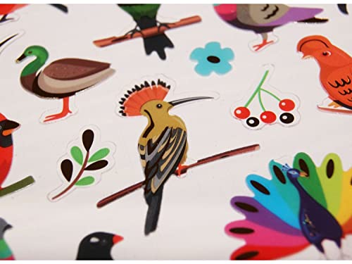 Aufkleber - Vögel - Pailletten von Global Gift