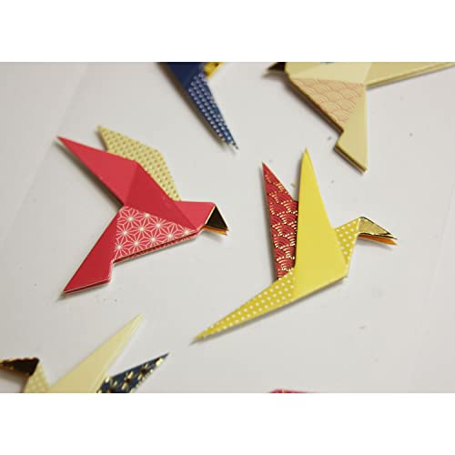 Aufkleber mit Relief und Glitter - Origami-Vögel von Global Gift