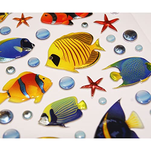 Dekorationsständer für Kinder - Fische - 3D-Sticker von Global Gift