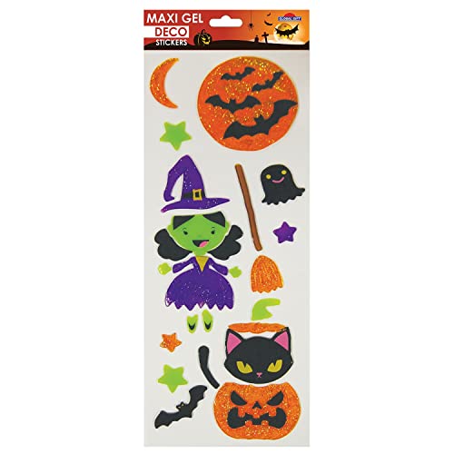 Halloween Gel-Sticker - Hexe und Katze von Global Gift