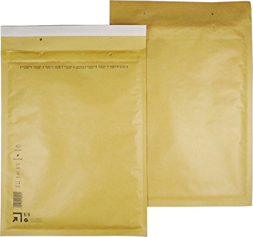 10 Stück Luftpolsterumschläge Luftpolstertaschen Versandtaschen 8/H 290x370 mm braun von Global Pack