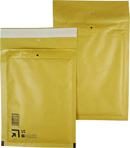 Global Pack Braune Luftpolsterumschläge, Luftpolstertaschen, Versandtaschen 3/C 170 x 225 mm von Global Pack