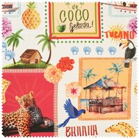 Baumwoll-Stoff "Agua de Coco" von Globaltex