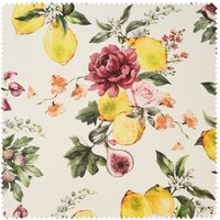 Baumwoll-Stoff "Lemon and Roses" von Globaltex