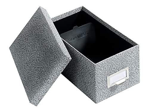 Globe-Weis /Pendaflex Karteikarten-Aufbewahrungsbox aus Faserplatte, 10,2 x 15,2 cm, schwarzer Achat (94 BLA) von Globe-Weis