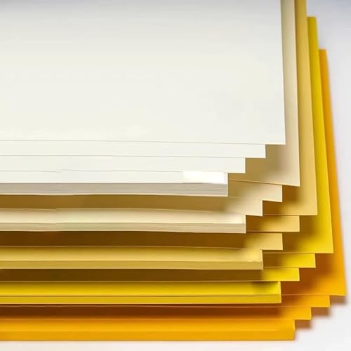 20 x gelbes A4-Kartenpapier, 230 g dicker, farbiger Karton für selbstgemachte Karten von Globellapro