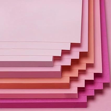 20 x rosa A4-Kartonpapier, 230 g dicker, farbiger Karton für selbstgemachte Karten von Globellapro