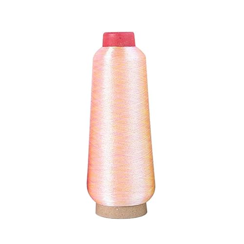 2200 m Metallic-Glitzer-Polyester-Nähgarn – schillerndes Stickgarn für Nähmaschine, Kreuzstich, M020 2200 m Metallic-Glitzer-Polyester-Nähgarn – schillerndes Stickgarn für Nähmaschine, Kreuzstich, M020 von Globellapro