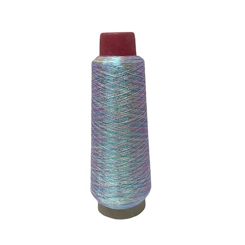 2200 m Metallic-Glitzer-Polyester-Nähgarn – schillerndes Stickgarn für Nähmaschine, Kreuzstich, M025 2200 m Metallic-Glitzer-Polyester-Nähgarn – schillerndes Stickgarn für Nähmaschine, Kreuzstich, M025 von Globellapro