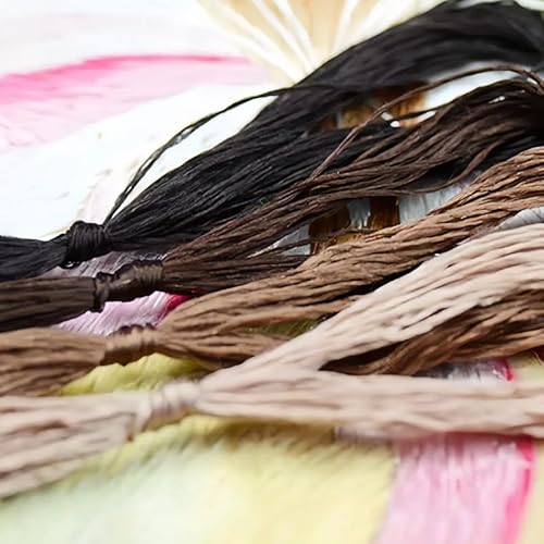 4 x braune Seiden-Stickgarne mit Farbverlauf, 20 m, Maulbeerseide zum Nähen, Knüpfen und Basteln 4 x braune Seiden-Stickgarne mit Farbverlauf, 20 m, Maulbeerseide zum Nähen, Knüpfen und Basteln von Globellapro
