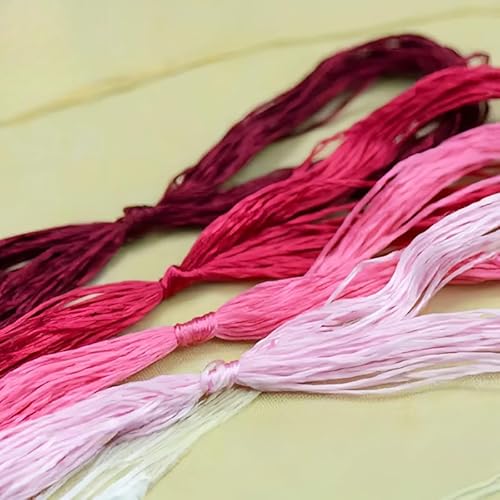 4 x rote Stickgarne aus Seide, 20 m, Maulbeerseide, zum Nähen, Knüpfen und Basteln 4 x rote Stickgarne aus Seide, 20 m, Maulbeerseide, zum Nähen, Knüpfen und Basteln von Globellapro