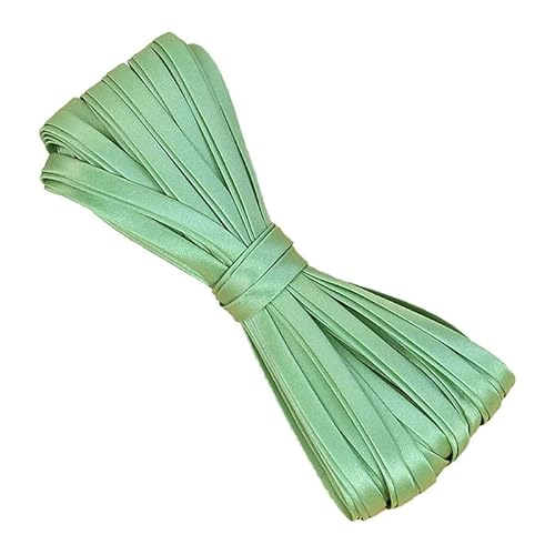 5 m grünes Satin-Paspelband, 0,6 cm breit, Schrägband zum Nähen von Stoffkanten von Globellapro