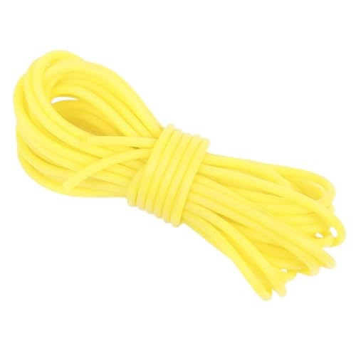 5 m hohles Rohr-Gummischlauch, 3 mm, gelbe Armband-Gummikordel Silikonseil für Halsketten/Bastelarbeiten 5 m hohles Rohr-Gummischlauch, 3 mm, gelbe Armband-Gummikordel Silikonseil für Halsketten/Bastelarbeiten von Globellapro