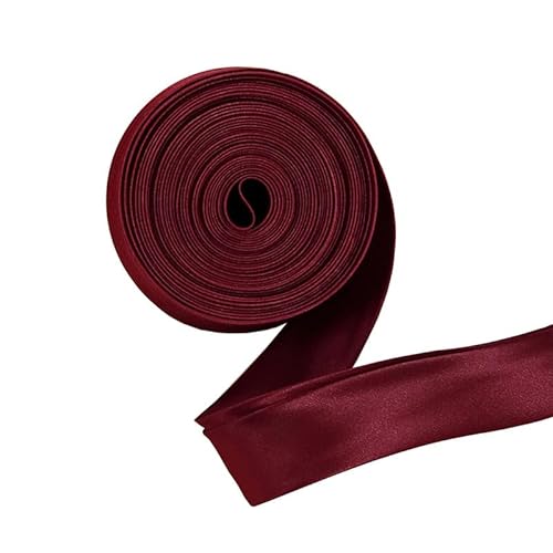 5 m rote Satin-Paspelbordüre, 2,5 cm breit, Schrägband zum Nähen von Stoffkanten 5 m rote Satin-Paspelbordüre, 2,5 cm breit, Schrägband zum Nähen von Stoffkanten von Globellapro
