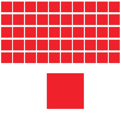 50 Stück rotes quadratisches Kartonpapier, 220 g dickes Kartonpapier für selbstgemachte Karten, 10 x 10 cm von Globellapro